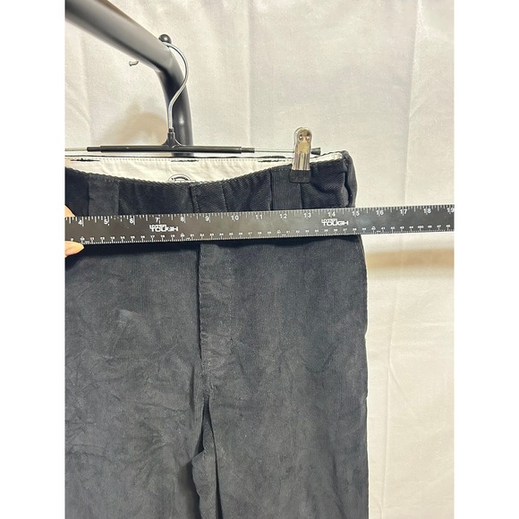 Dickies Black Corduroy Straight Leg Women 4R Casual Pants - Picture 2 of 12